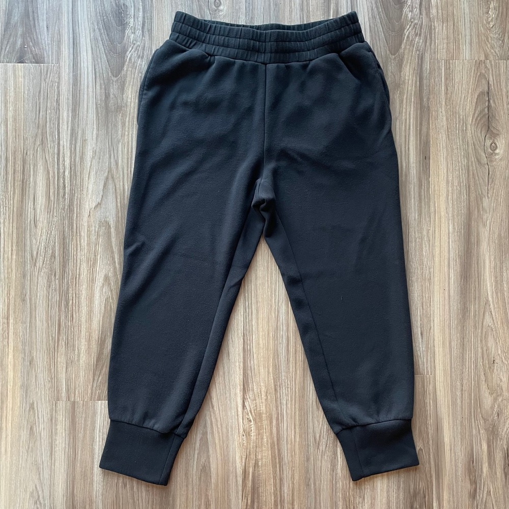 Varley Double Soft Sweat Pants Women Medium Athleisure Loungewear Black